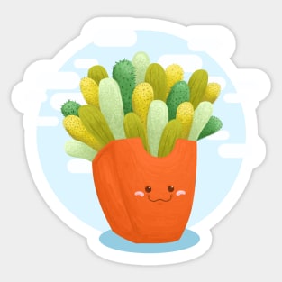 Cactus Fries Sticker